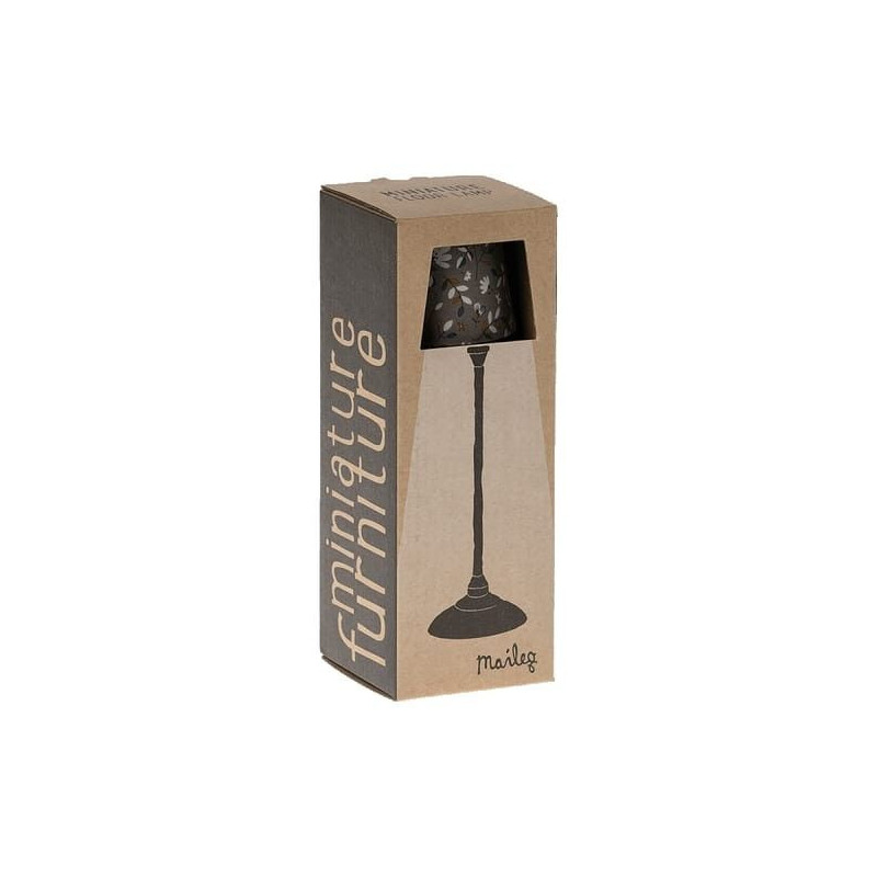 Maileg Lampe de sol miniature - anthracite - Taille 22 cm - 11-0116-01