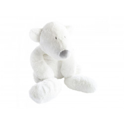 Peluche ours blanc Dimpel - Peluche Dimpel - P'timo Doudou Bébé Ours Polaire 40 cm - 883142