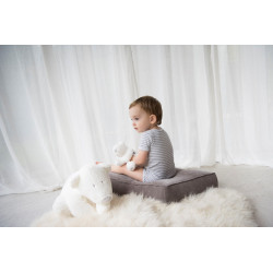 Peluche ours blanc Dimpel - Peluche Dimpel - P'timo Doudou Bébé Ours Polaire 40 cm - 883142