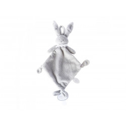 Dimpel - 823017 - Lapin Doudou Gris clair Ella - Hauteur 25 cm