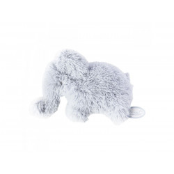 Dimpel - Petit doudou plat éléphant Oscar bleu clair - 886145