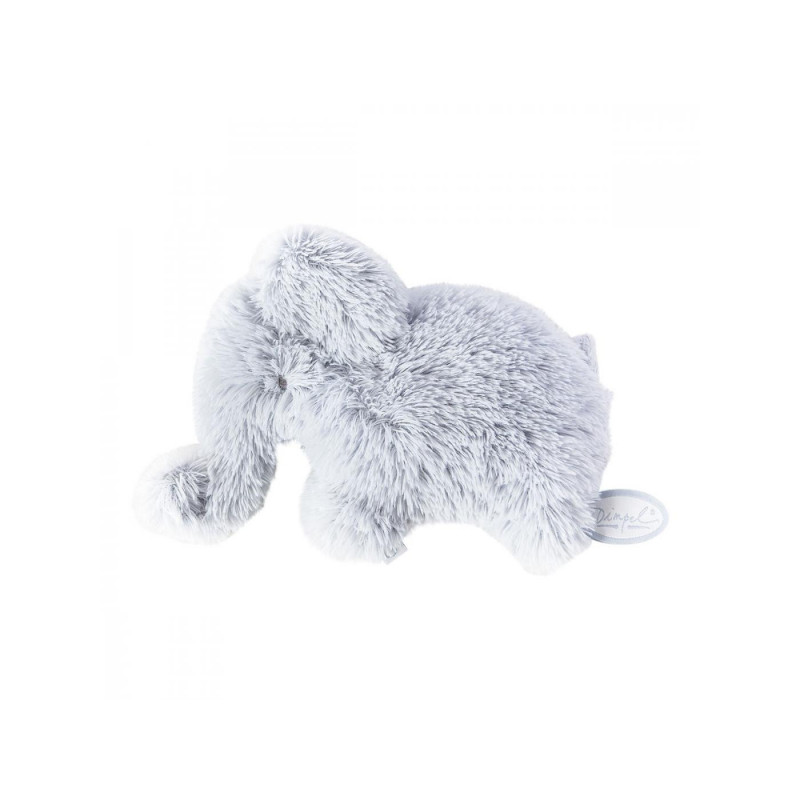 Dimpel - Petit doudou plat éléphant Oscar bleu clair - 886145