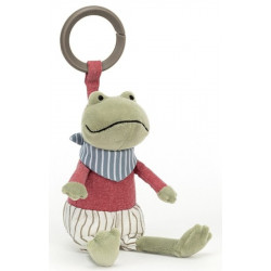 Jellycat Peluche Doudou Hochet Grenouille Little Rambler - 13 cm - RAMR4FR