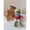 Jellycat Peluche Doudou Hochet Grenouille Little Rambler - 13 cm - RAMR4FR