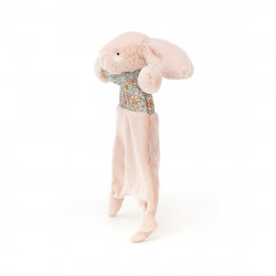 Doudou Plat Lapin Rose Blush Blossom - 25 cm - Doudou Jellycat - Doudou lapin - BBC4BL