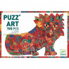 Puzzle Carton Art Lion (150 Pièces - DJ07654) - DJECO - Format Inédit sans Coins ni Bordure - avec Poster