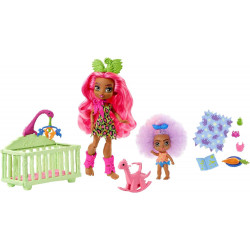 Mattel - Cave Club - Fernessa & Furrah - Coffret Histoire Des Cavernes - Poupée Mattel GNL92